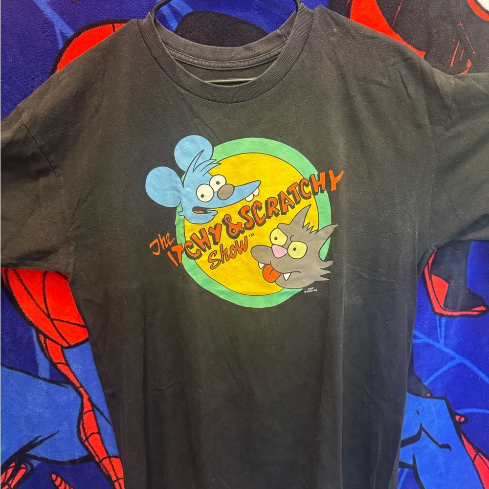 Black Itchy & Scratchy Show T-Shirt